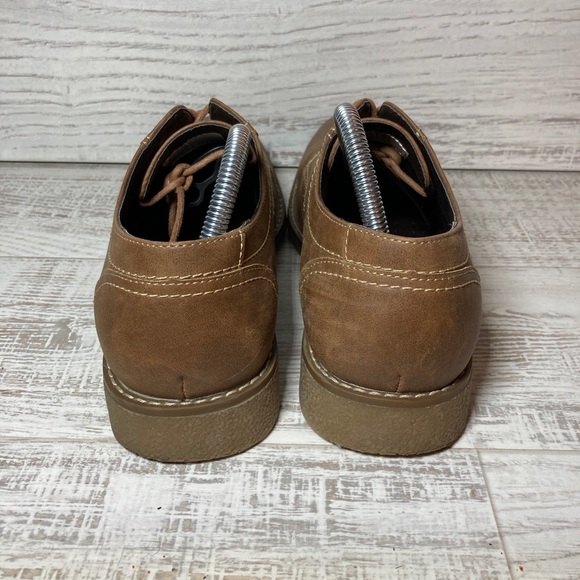 Perry Ellis Men's Sz US 8 M Portfolio Brown Dress Wingtip Pierre Lace Up Shoes - Picture 2 of 8